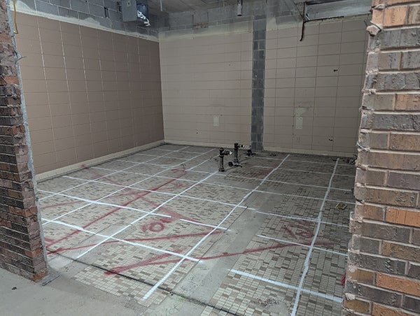Gutted bathrooms