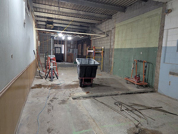 Emptied offices